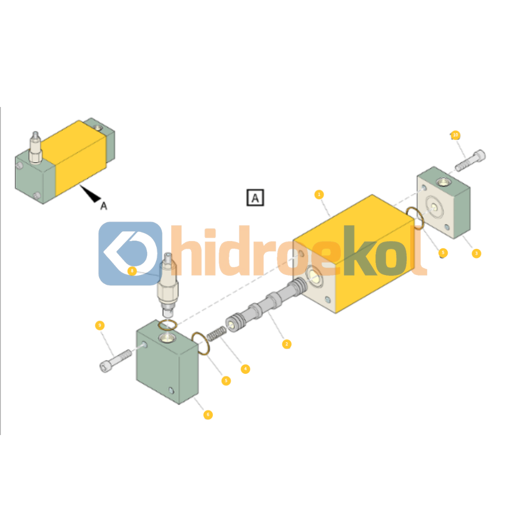 Epiroc-3125090692 Hidrolik Valf (Epiroc)-