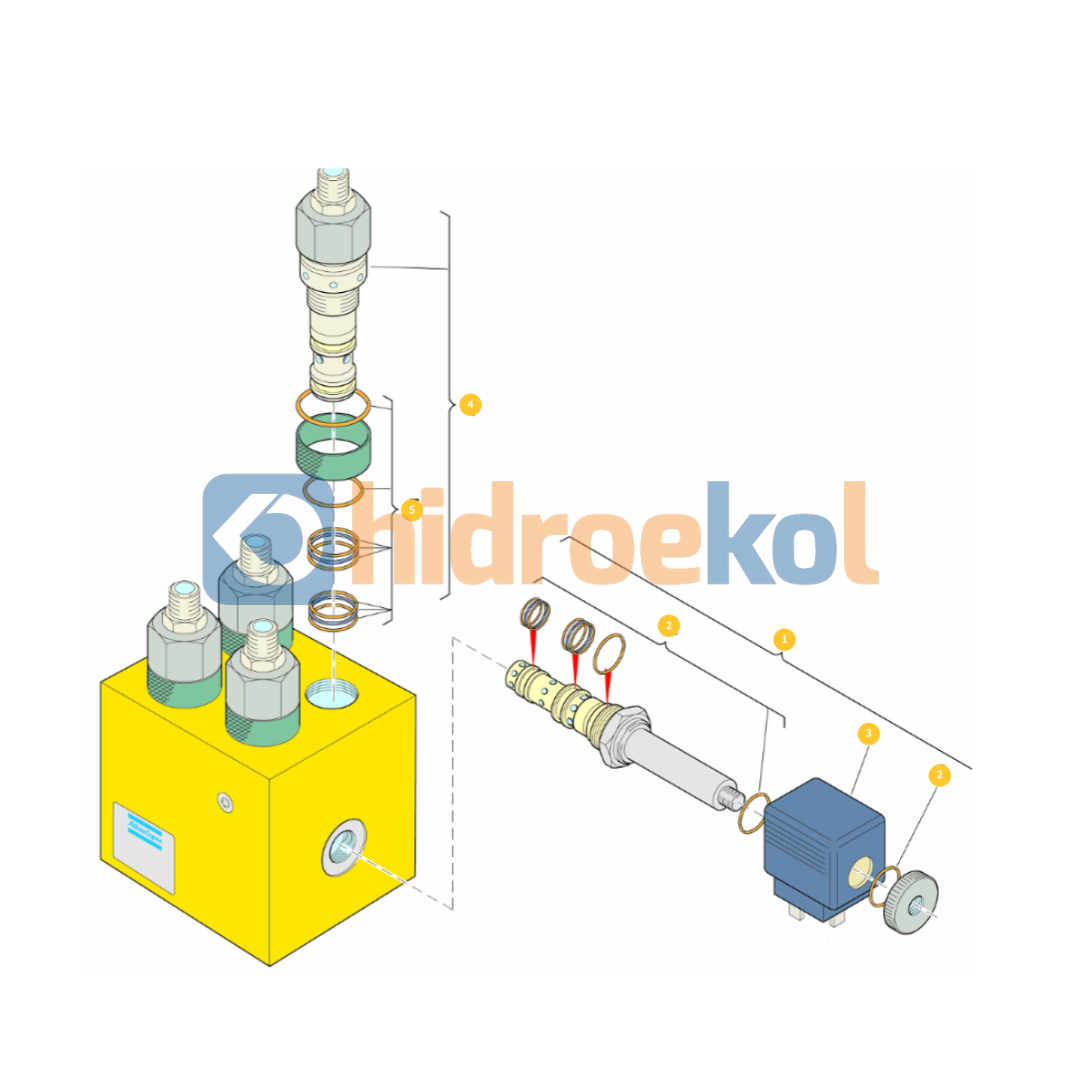 Epiroc-3222312390 Hidrolik Valf (Epiroc)-