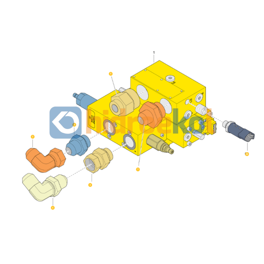 Epiroc-3222321296 Hidrolik Valf (Epiroc)-