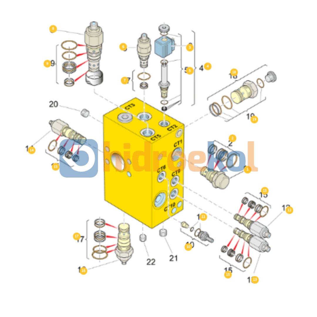 Epiroc-9106160730 Hidrolik Valf (Epiroc)-