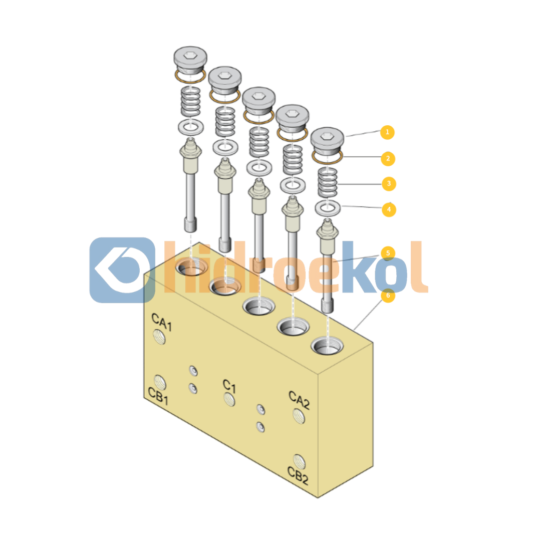 Epiroc-9122435200 Hidrolik Valf (Epiroc)-