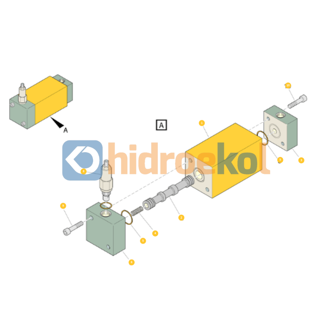 Epiroc-3125090691 Hidrolik Valf (Epiroc)-